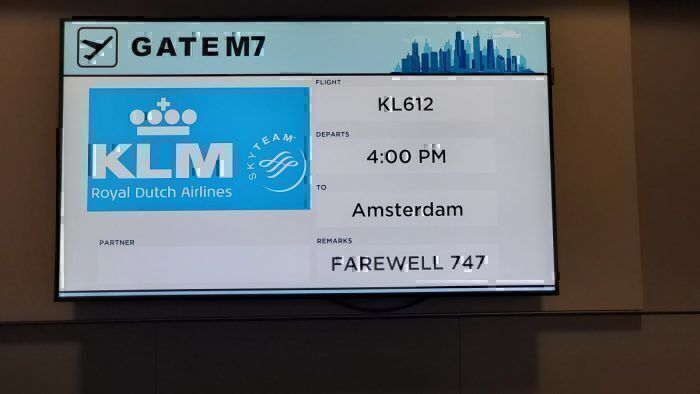 KLM, Boeing 747, Chicago