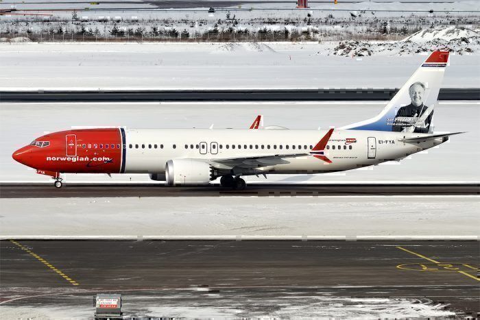 A Norwegian Boeing 737 MAX