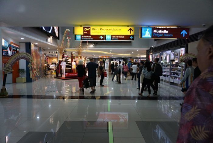Ample shopping opportunities in the airport