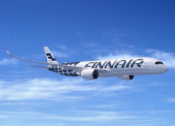 Finnair A350 concept in flight