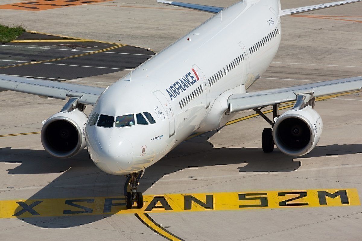 Air France jet on runway
