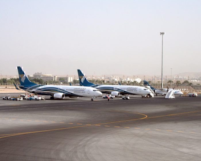 Oman Air jets on apron