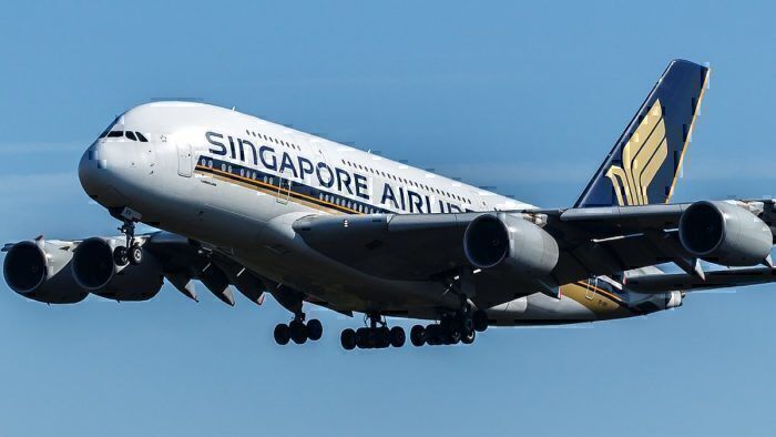 A Singapore Airlines Airbus A380