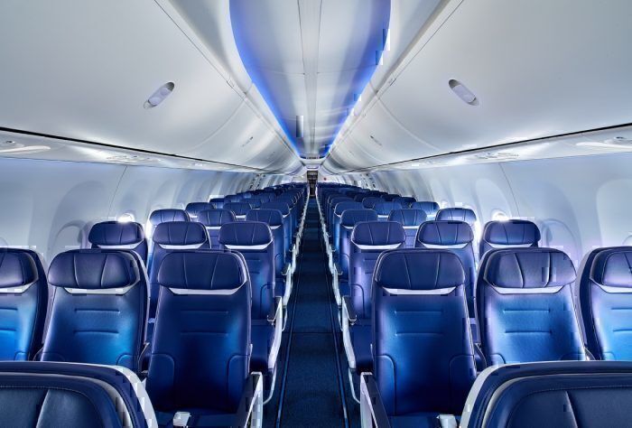 Southwest 737 MAX Interior