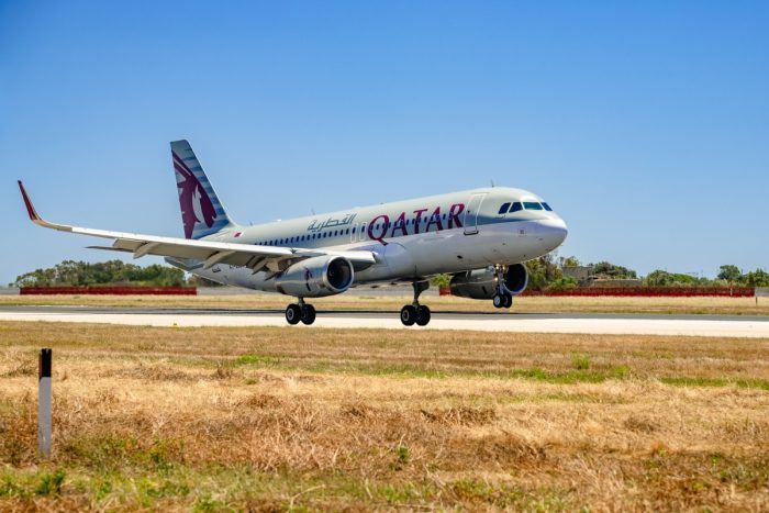 Qatar Airways Aircraft Landing