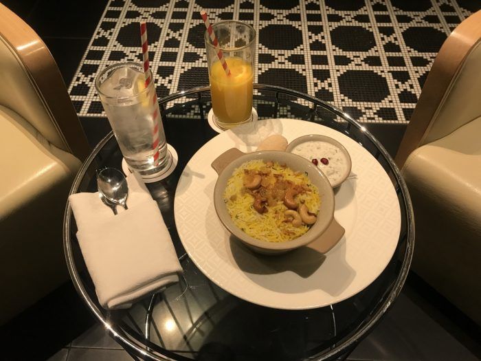 QA Premium Lounge Heathrow Cuisine