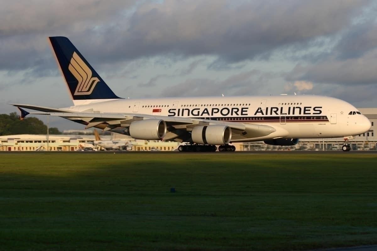 Airbus A380-800 in Singapore Airlines livery
