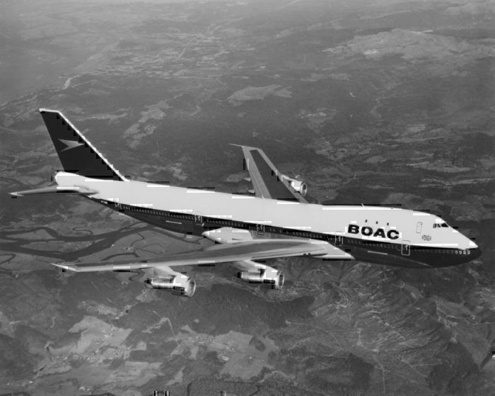 old Boeing 747 BOAC