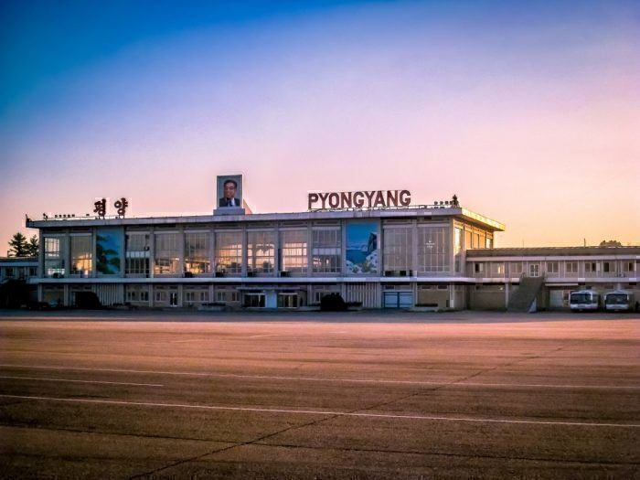 Sunan International Airport in Pyongyang