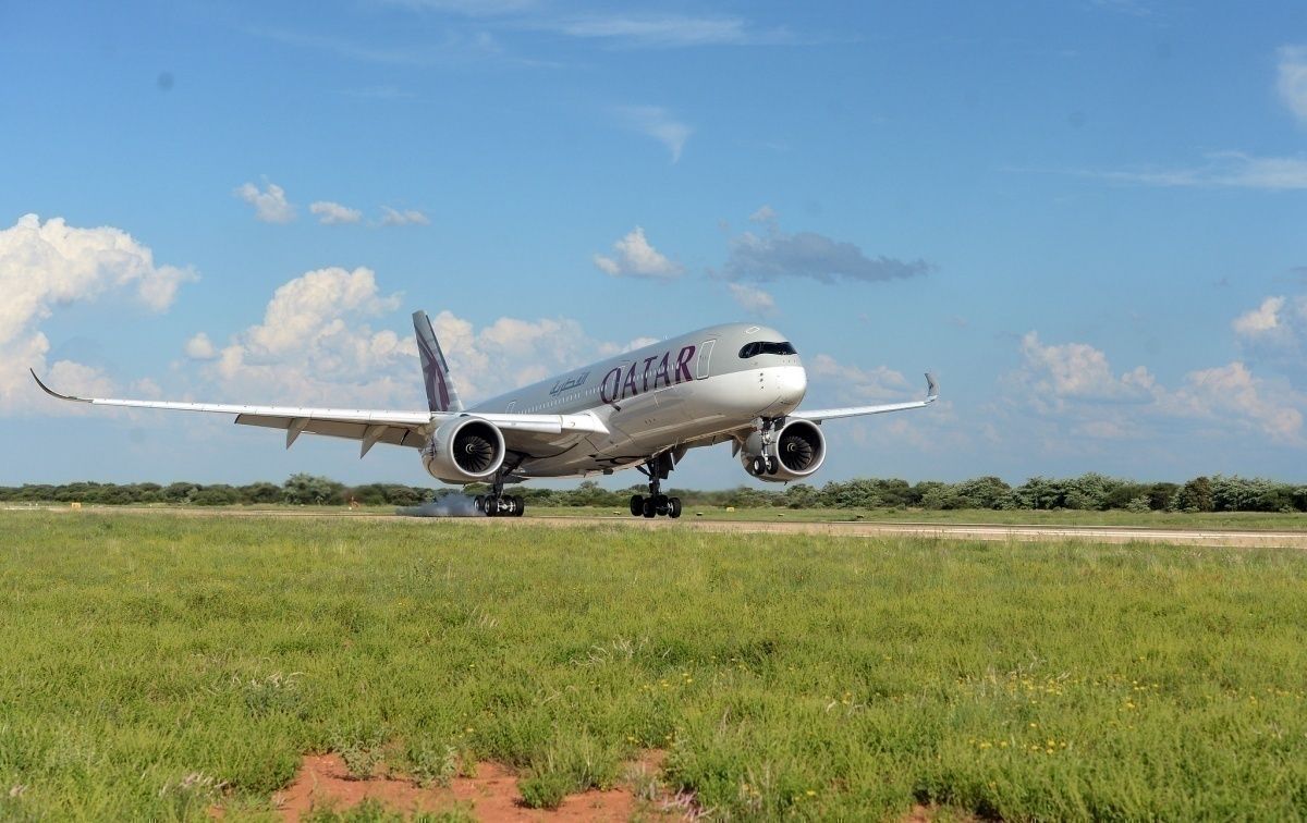 Qatar Airways, Airbus A350, Botswana