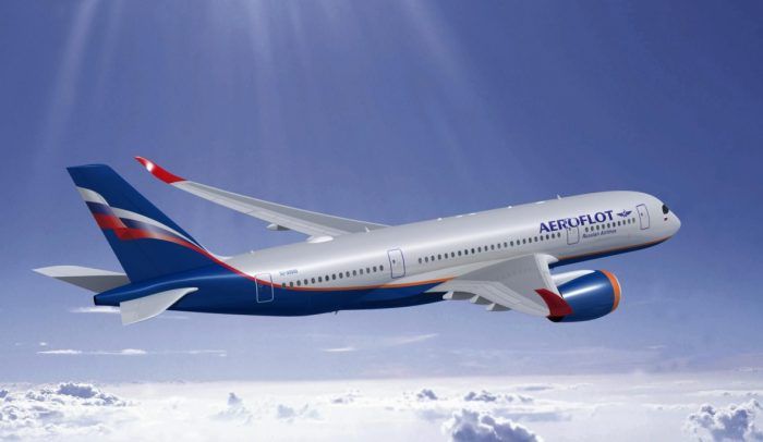 Aeroflot, Airbus A350, Cabin
