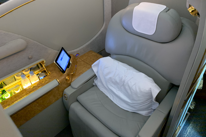 Emirates, Airbus A380, First Class Seat