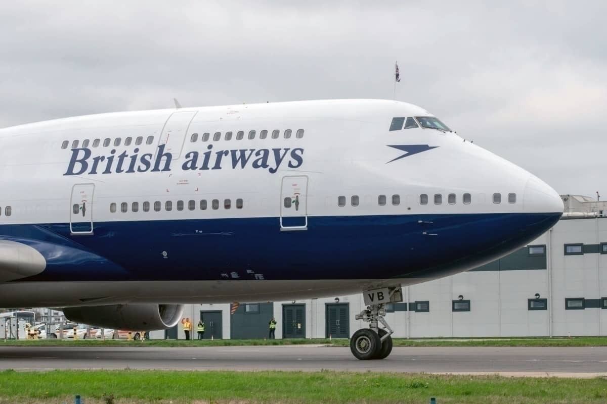 British Airways, Boeing 747, San Jose