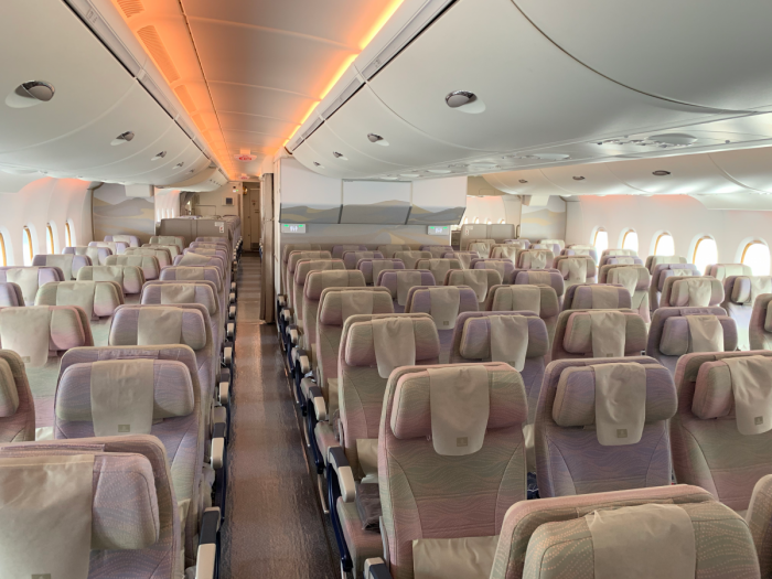 Emirates, Airbus A380, Economy