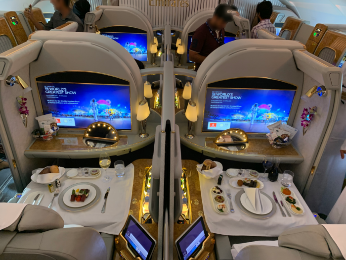 Emirates, Airbus A380, First Class Seats
