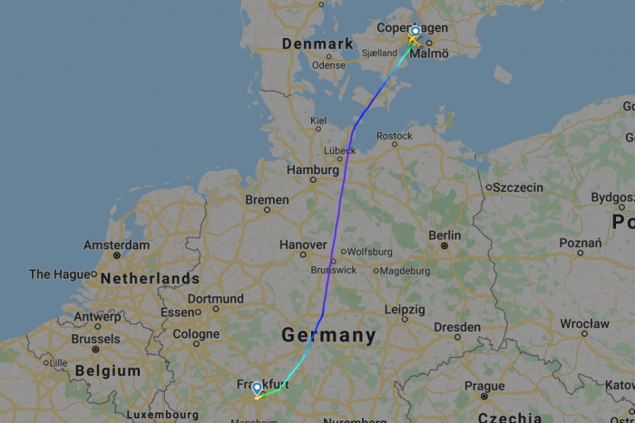 SAS, Airbus A321, Frankfurt, Copenhagen