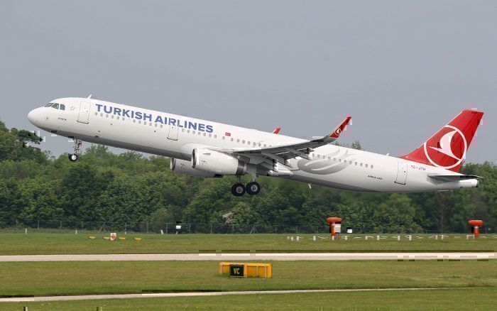 Turkish Airlines jet take-off