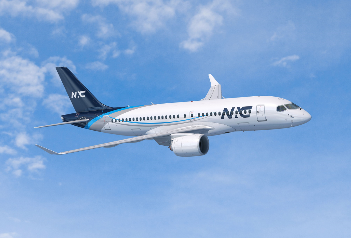 Render of Nordic Aviation Capital Airbus A220
