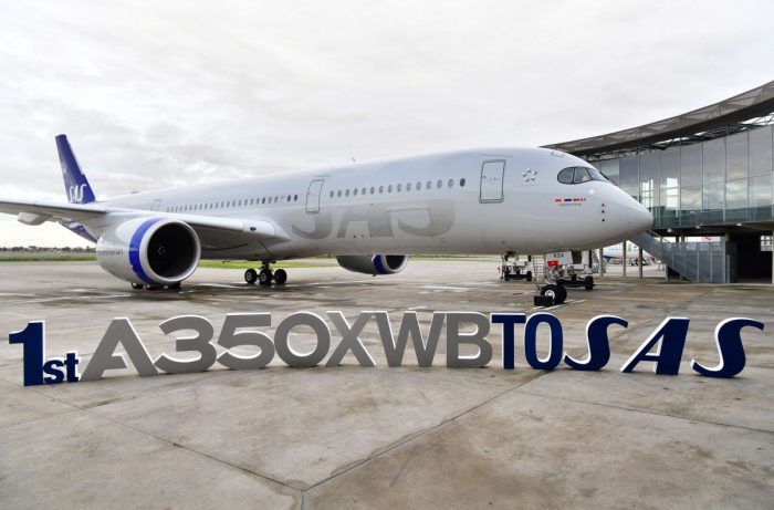 SAS, Airbus A350 delivery