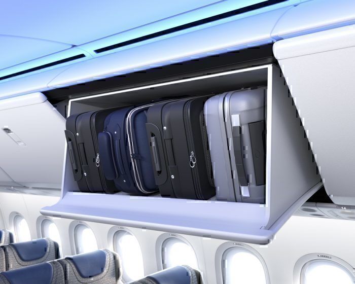 777X Passenger Overhead Bins