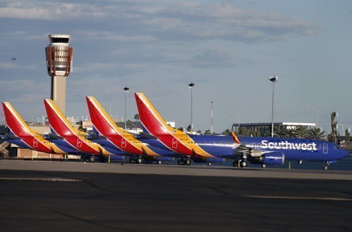 Southwest airlines grounded boeing 737 MAX getty Images