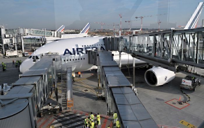 Air France A380 boarding