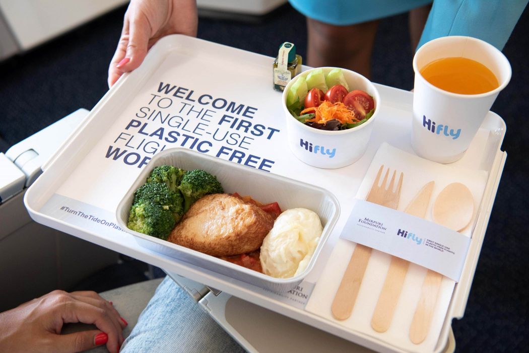 From 1st January 2020, all Hi Fly’s flights are plastic free