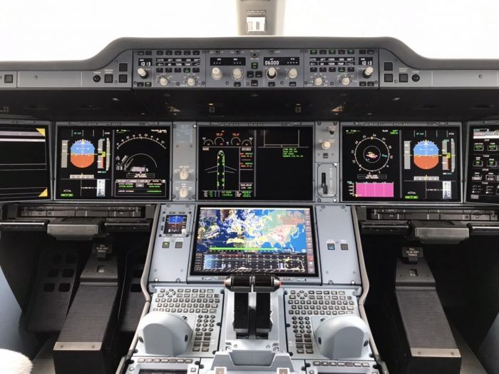 Aeroflot A350 Cockpit