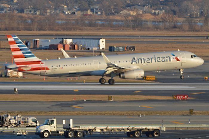 American Airlines Airbus A321 at Boston