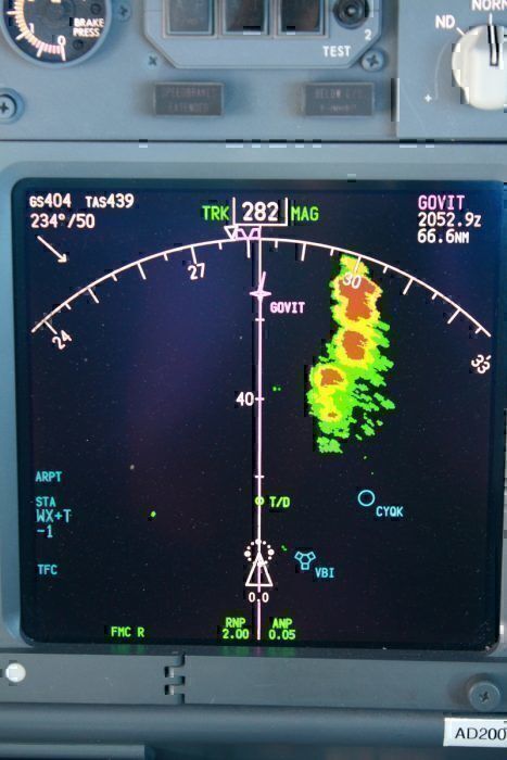 737 weather radar