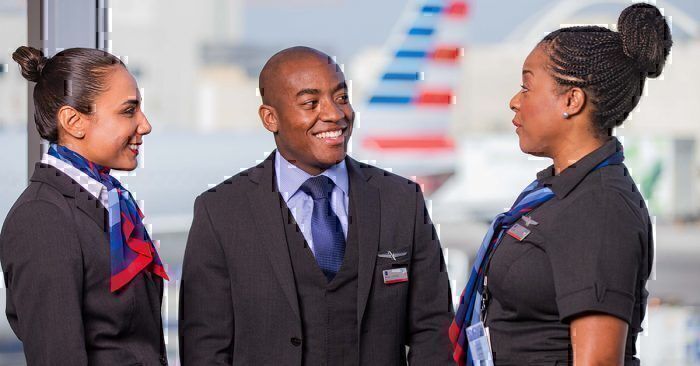 AA flight attendants