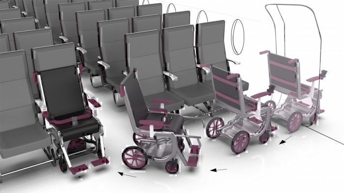 ROW 1 wheelchair seat