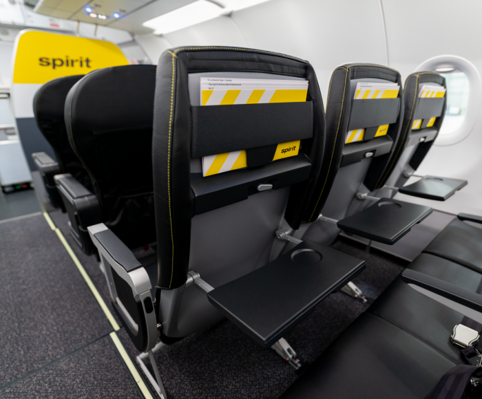 New seats on Spirit Airlines 