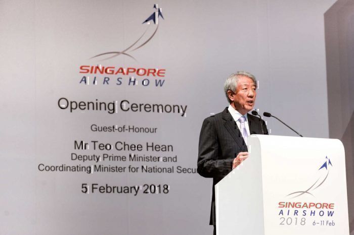 Singapore Air Show opening ceremony 2018
