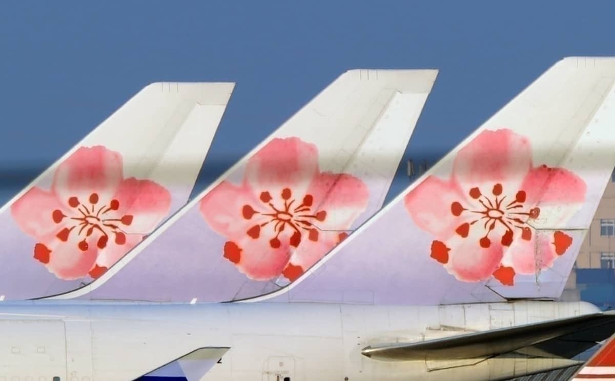 China Airlines tailfins