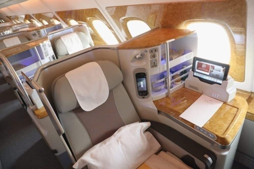 emirates business class getty images