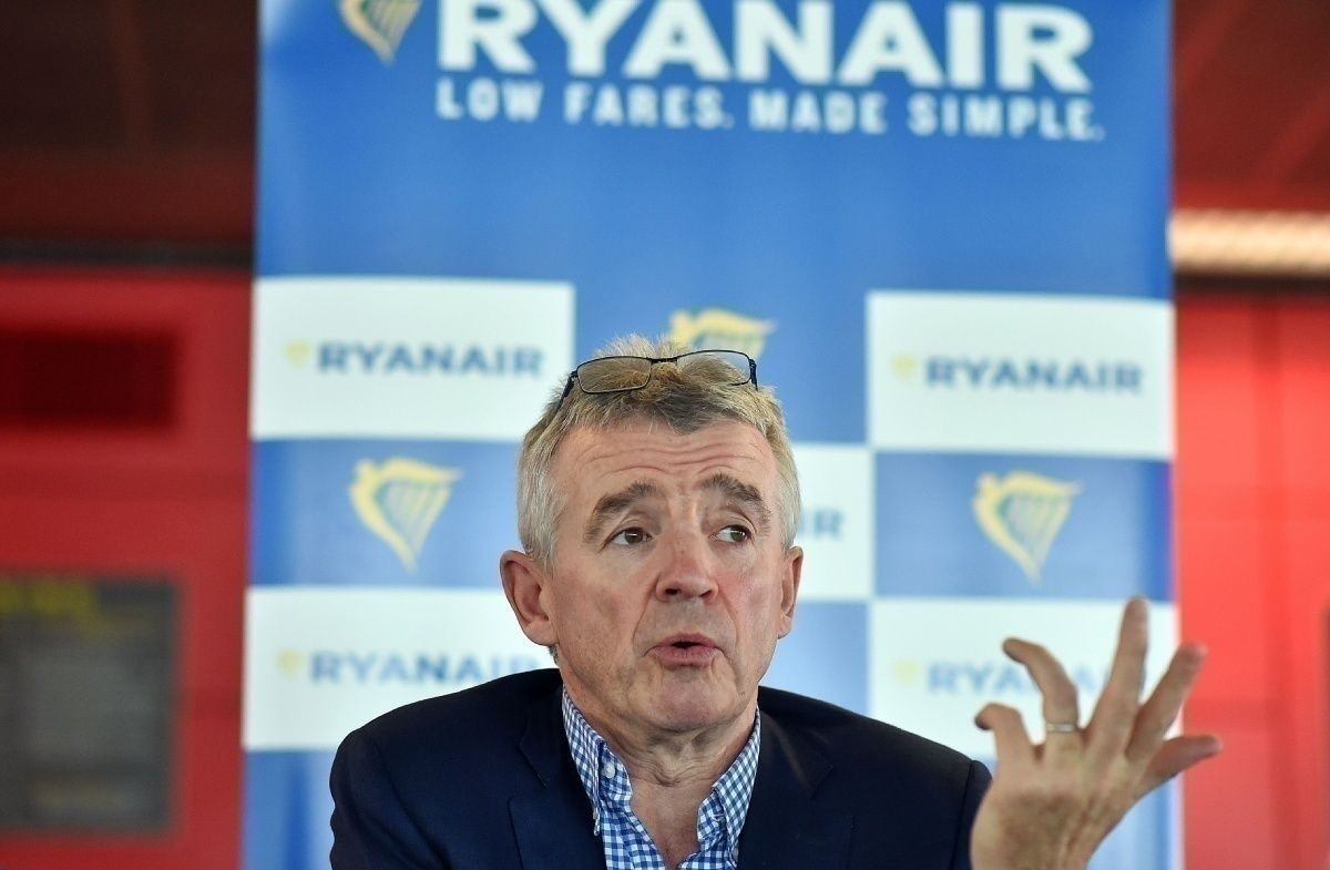 CEO Michael O'Leary speaking at conference