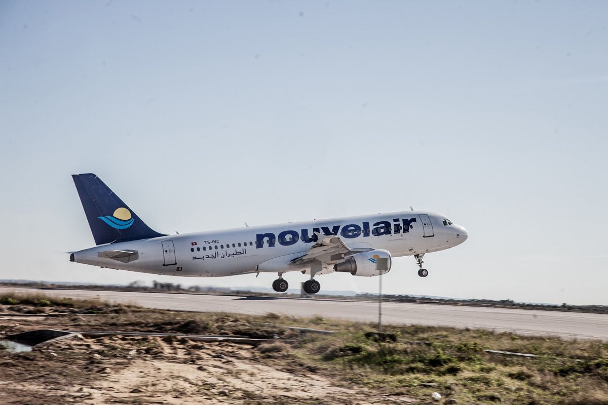 Nouvelair plane take off