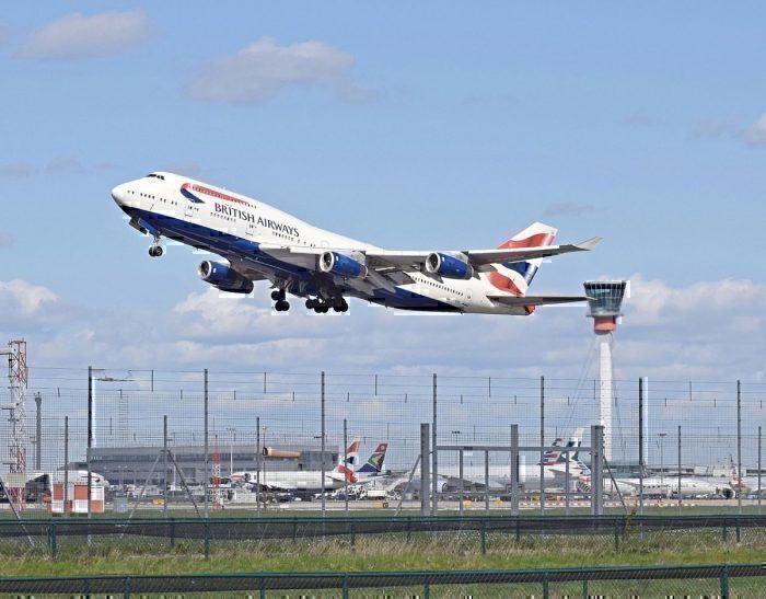 British Airways Boeing 747-400 at Heathrow Airport