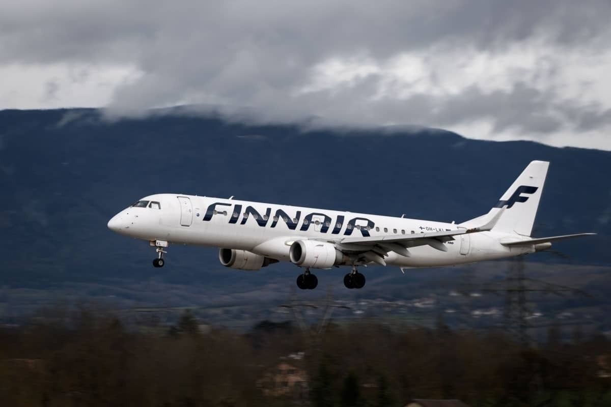 Finnair in flight