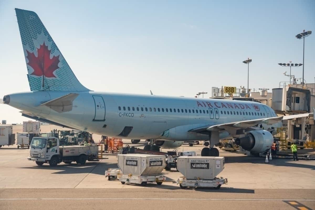 Air Canada at gate