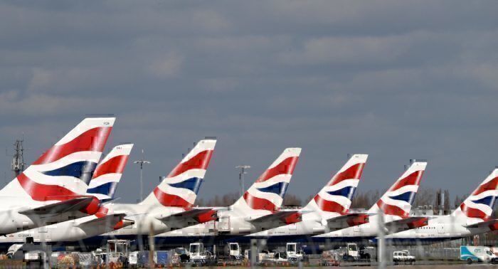 British Airways jets at Heathrow Airport