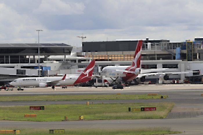 planes parked at sydney airport getty images
