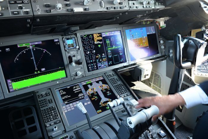 Getty 787 cockpit