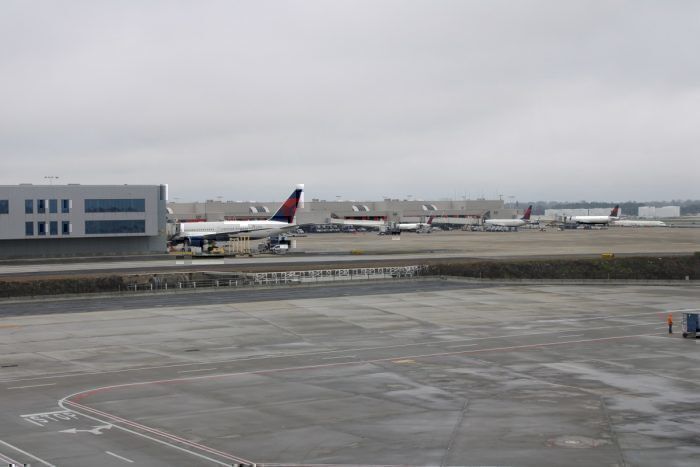 Delta aircraft in Atlanta