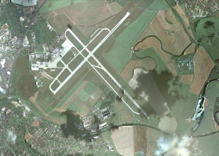 Bratislava airport runways 