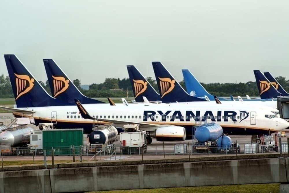Parked Ryanair Aircraft