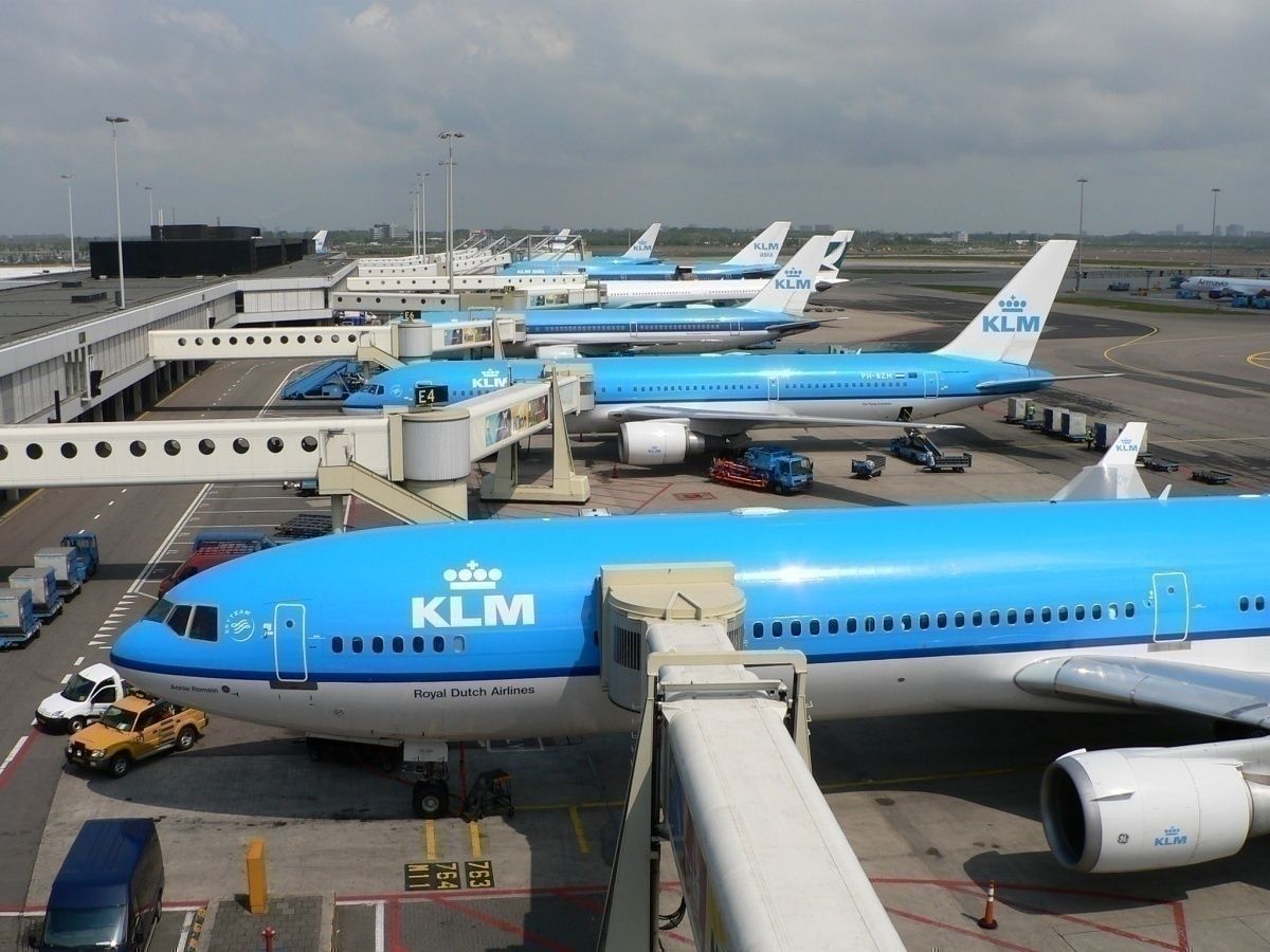 KLM Planes at terminal
