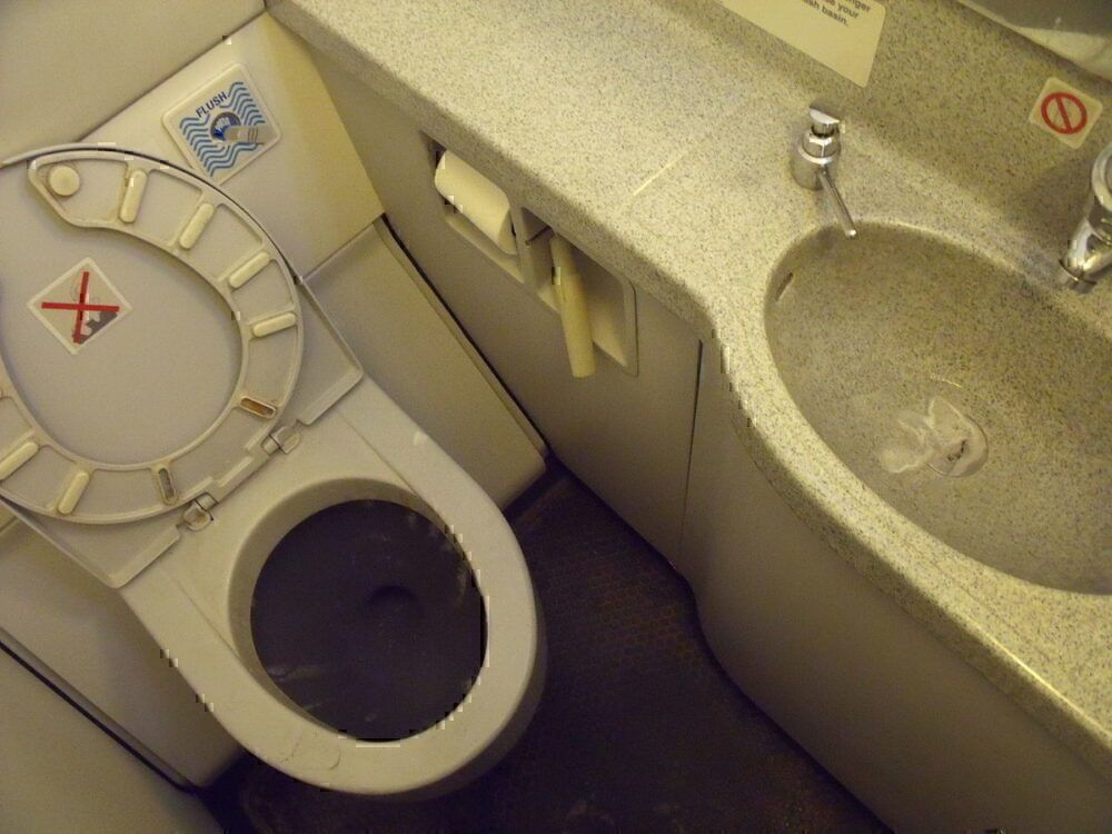 Airline restroom