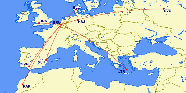 Brussels Airlines cut routes